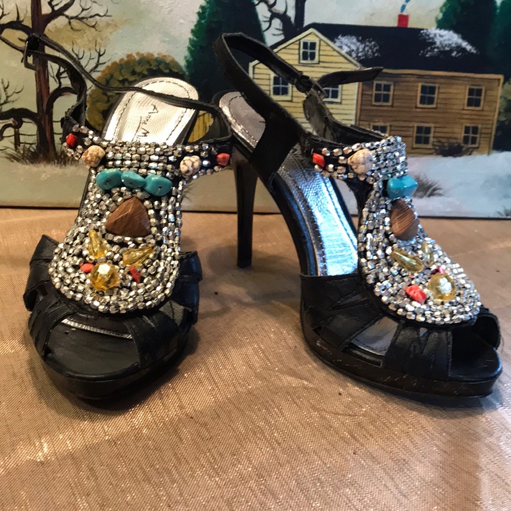 Beaded Embellished Heels